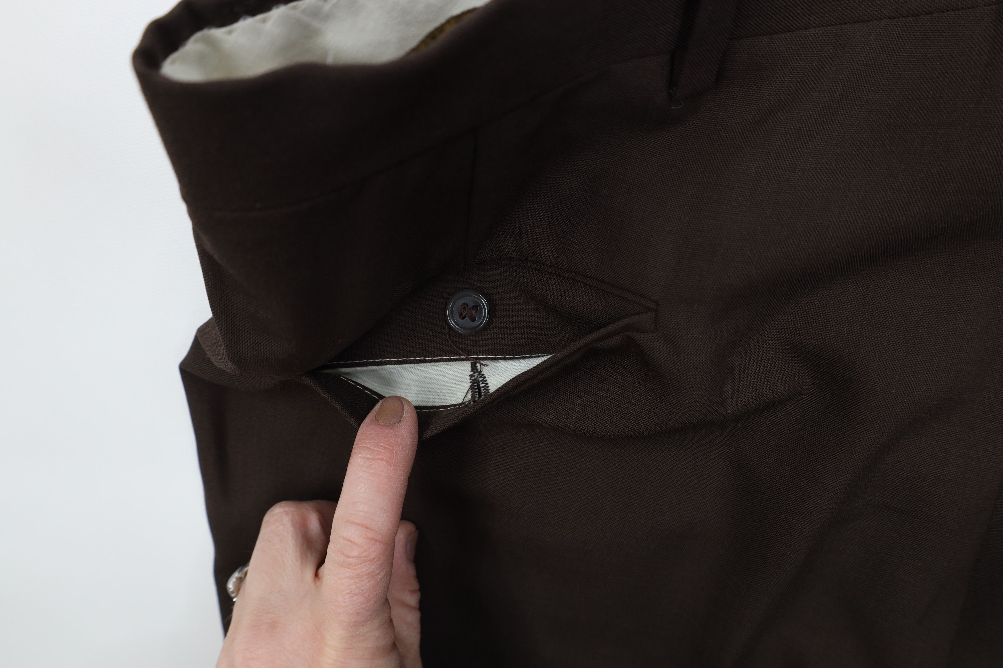 Vintage Vintage 70s Streetwear Wide Leg Chino Pants Brown USA Size US 36 / EU 52 - 15 Thumbnail