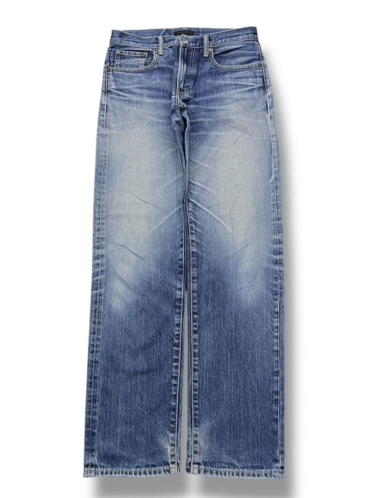 Uniqlo Vintage Uniqlo Japan - Faded Wash Jeans Size US 32 / EU 48 - 2 Thumbnail