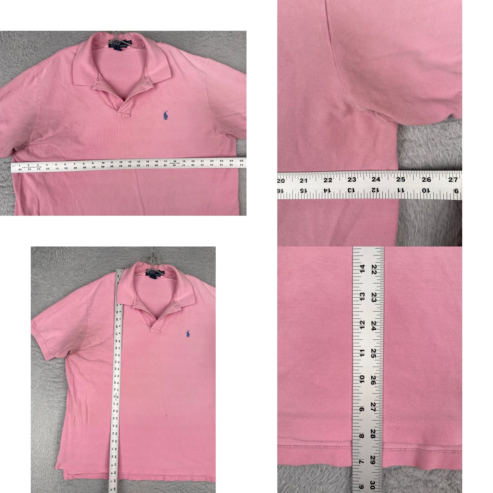 Ralph Lauren VINTAGE Ralph Lauren Polo Shirt Men 2XL Pink 100% Cotton Short Sleeve Polo Shirt Mens Regular 2XL Pink Cotton Size US XXL / EU 58 / 5 - 8 Thumbnail