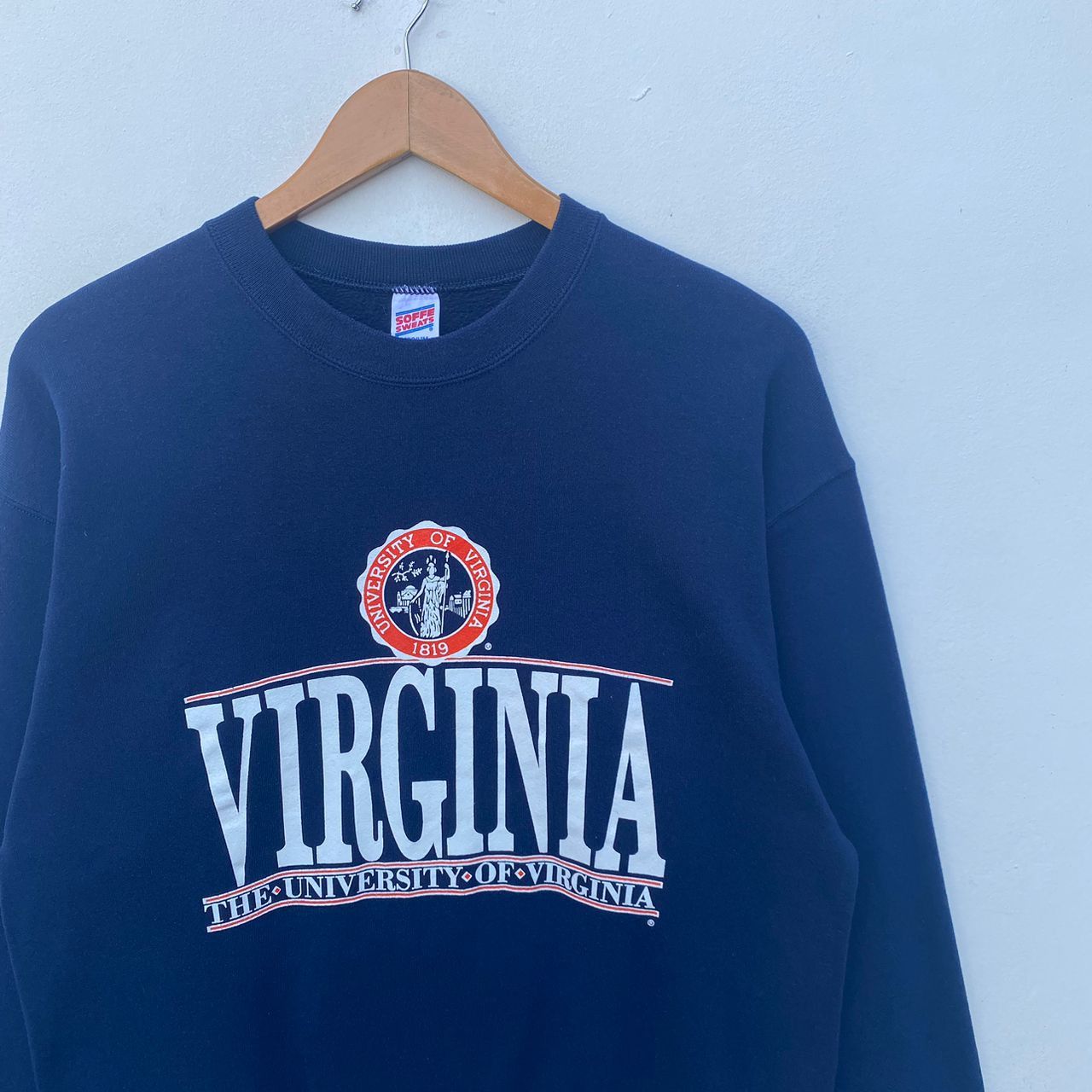 Vintage VINTAGE UNIVERSITY OF VIRGINIA SWEATSHIRT MEDIUM PULLOVER Size US M / EU 48-50 / 2 - 3 Thumbnail