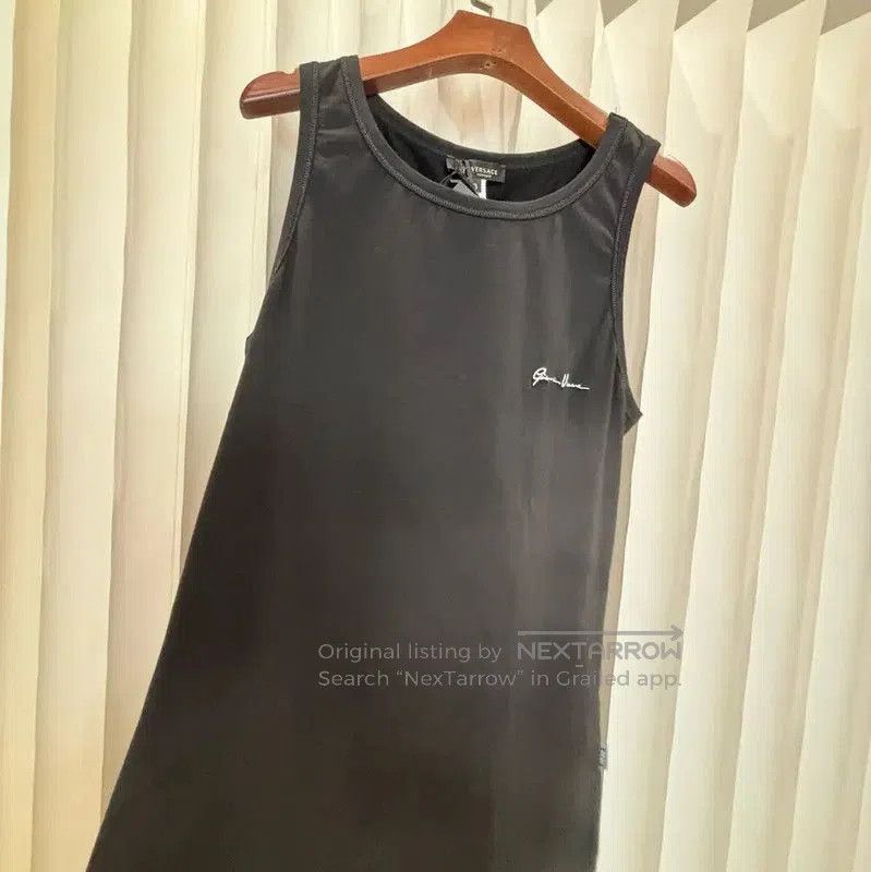 Versace Versace Women's Black Leather T-Shirt . Size L / US 10 / IT 46 - 3 Thumbnail