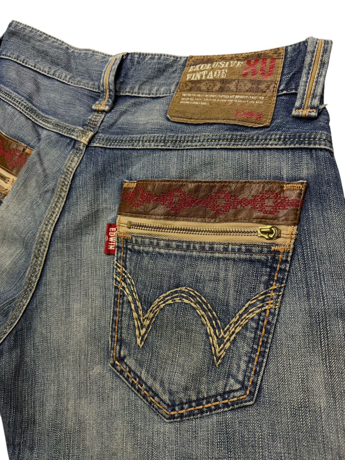 Edwin Vintage 00s Edwin 444XVS Exclusive Vintage Denim Jeans | W32 Size US 32 / EU 48 - 8 Thumbnail