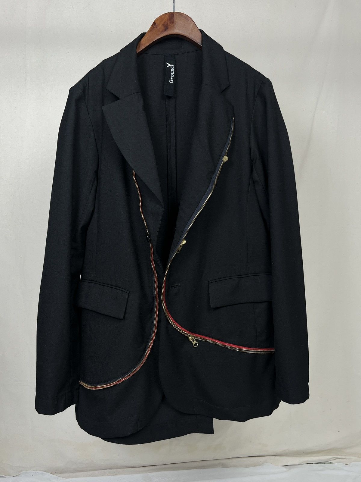 Ground Y Yohji YamamotoGround Y 18SS Zippers Jacket Size 48S - 5 Thumbnail