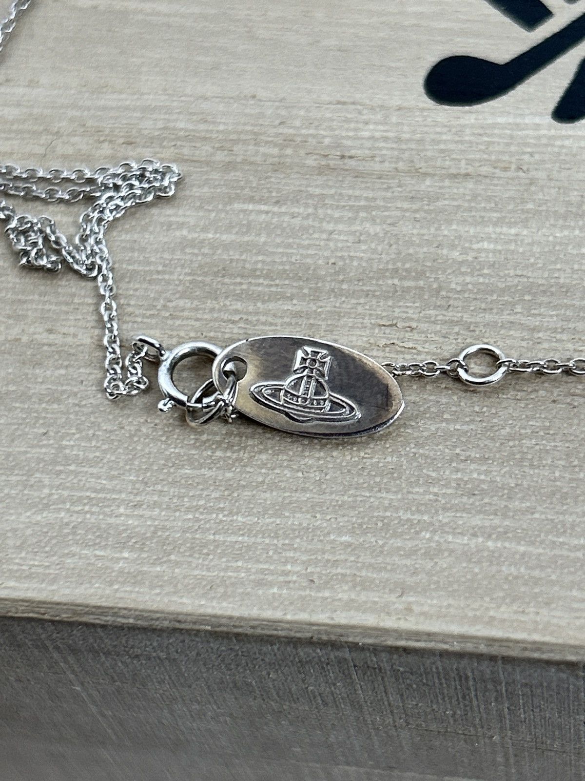 Vivienne Westwood Vivienne Westwood 925 Silver Stone Orb Pendant Necklace Size ONE SIZE - 6 Thumbnail