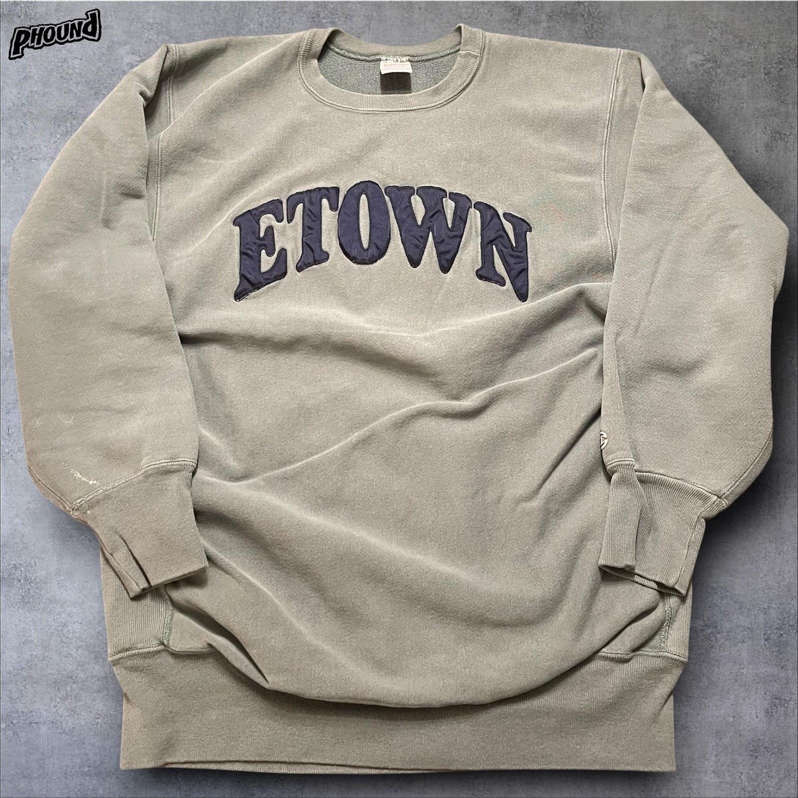 Champion Vtg Champion Reverse Weave Sweatshirt 2XL ETOWN Elizabeth Size US XXL / EU 58 / 5 - 1 Thumbnail