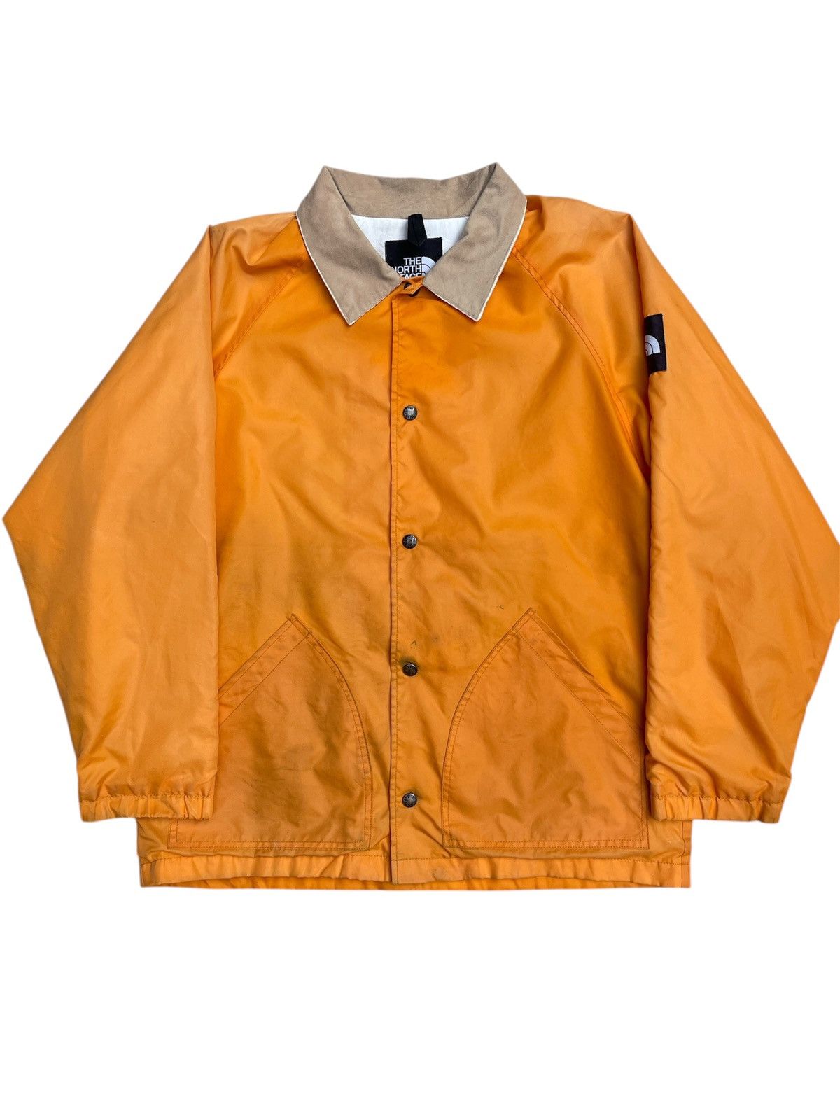 Vintage The North Face Orange Jacket - Snap Buttons