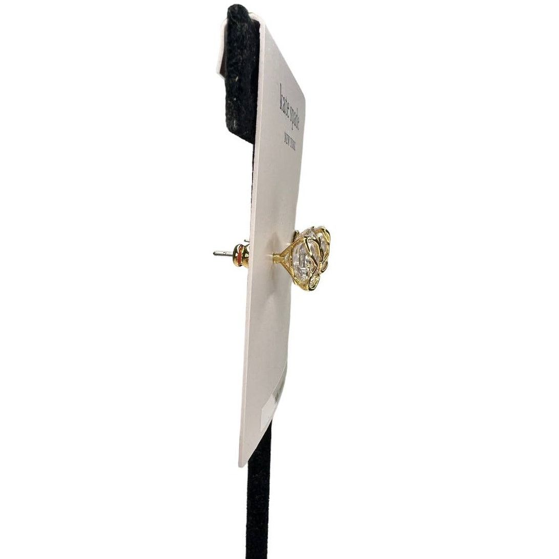 Kate Spade Kate Spade Clear Gold Cubic Zirconia Butterfly Stud Earrings Size ONE SIZE - 5 Thumbnail