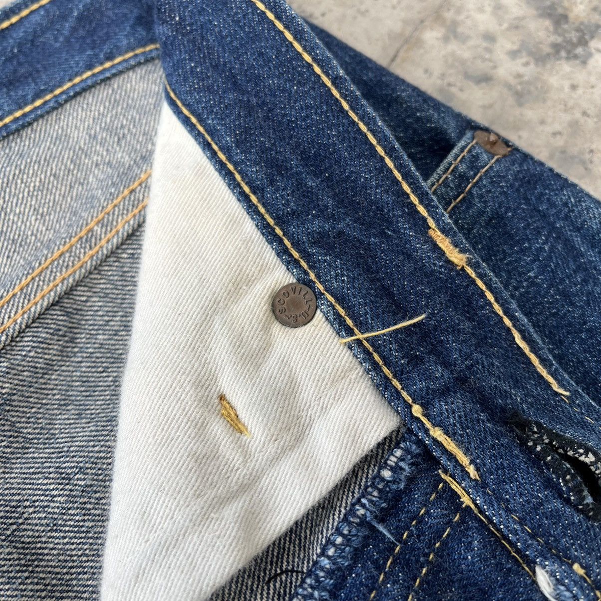 Japanese Brand Vintage Japanese Gowest straight selvedge jeans Size US 31 - 3 Thumbnail