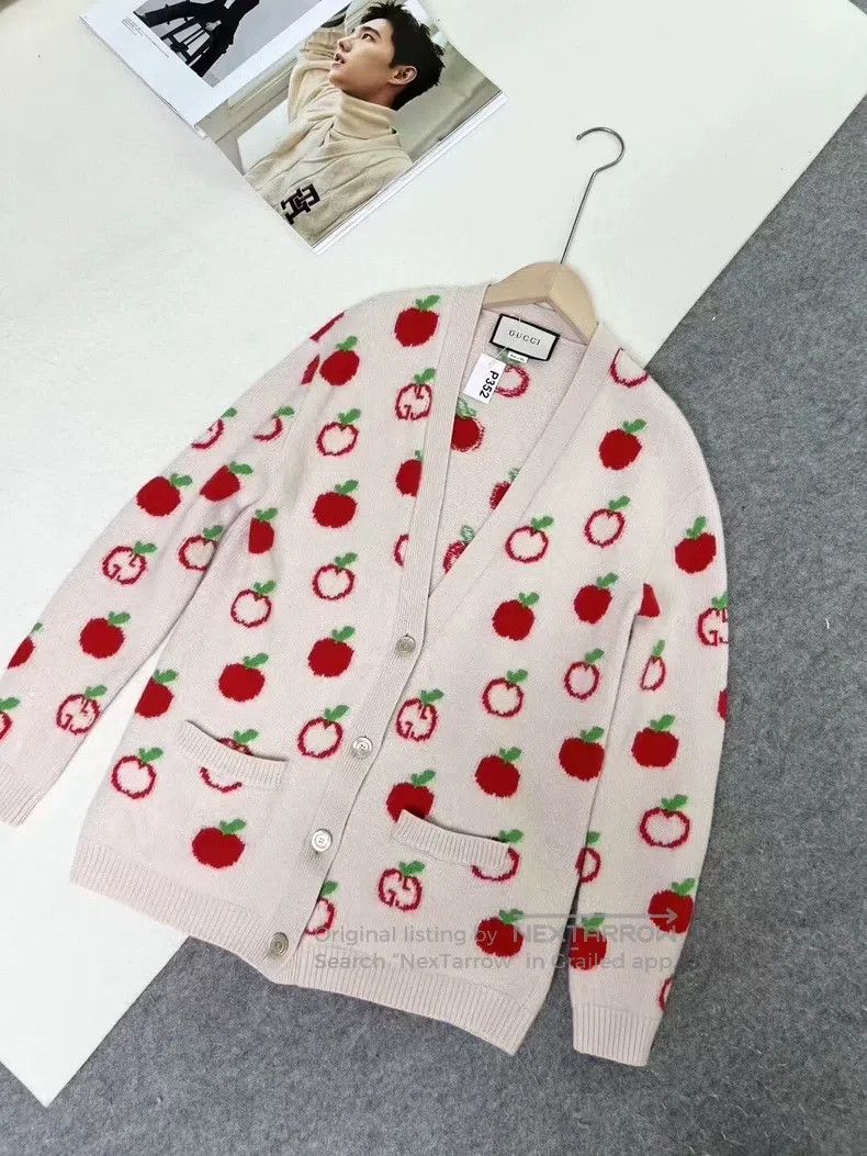 Other Gucci Apple knitted sweater cardigan coat Size M / US 6-8 / IT 42-44 - 2 Thumbnail