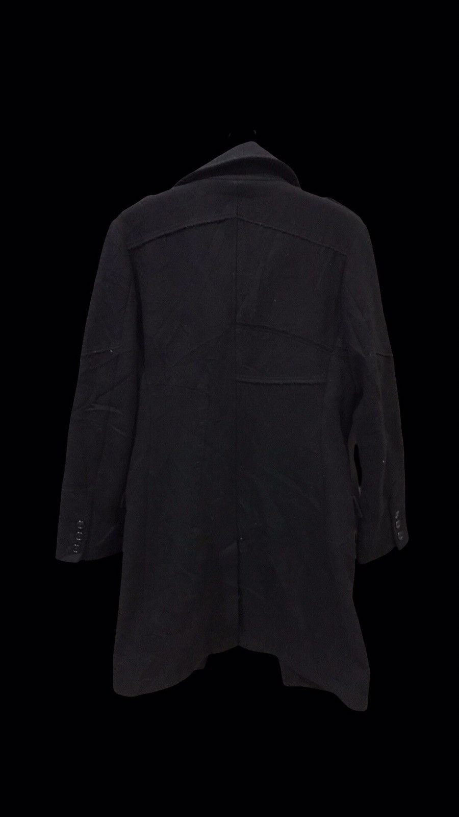 Designer !movement cultive Japan Assymetric Patchwork Overcoat Size S / US 4 / IT 40 - 3 Thumbnail
