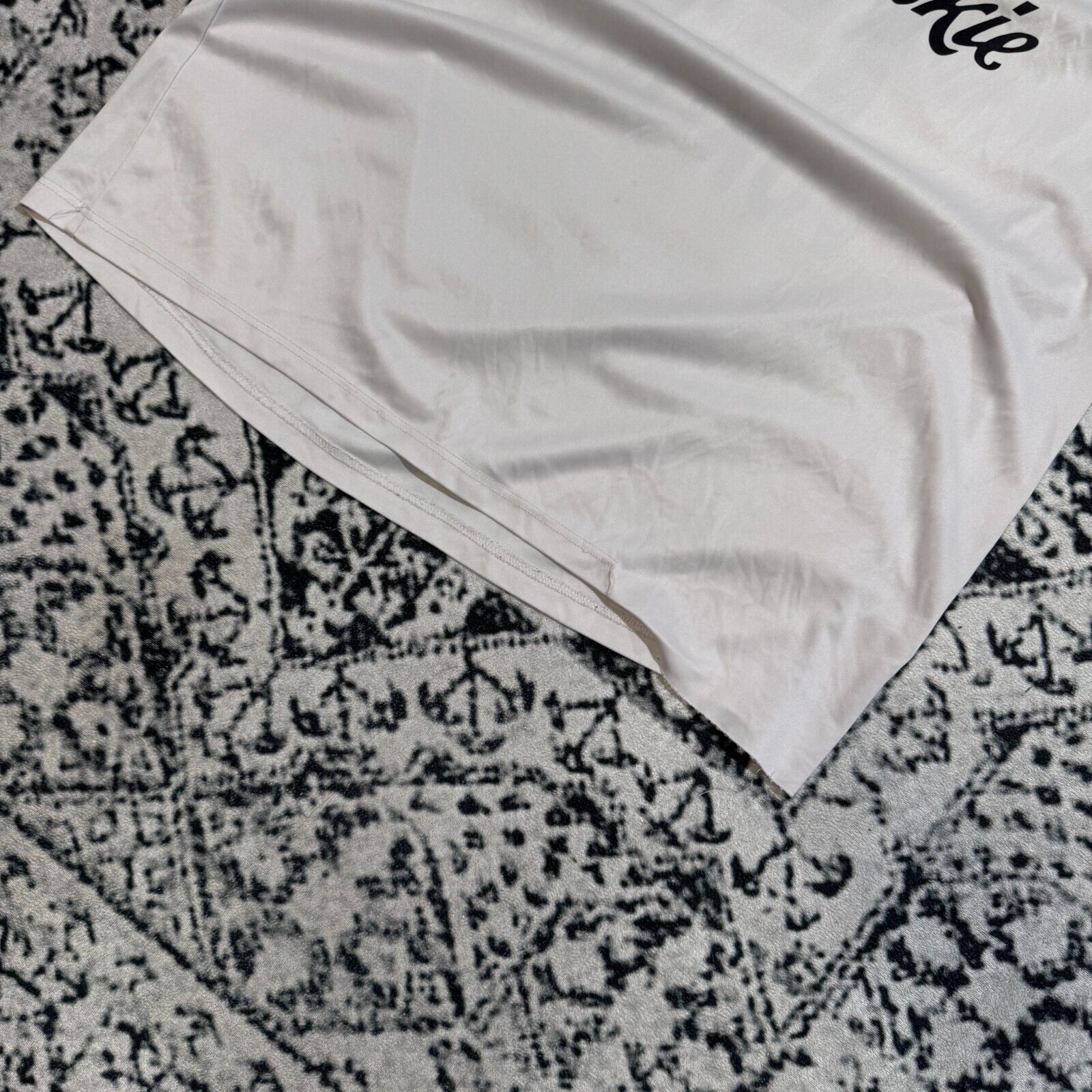 Vintage Vintage Unisex White Black Polyester Jersey T-Shirt Size L Size US L / EU 52-54 / 3 - 3 Thumbnail
