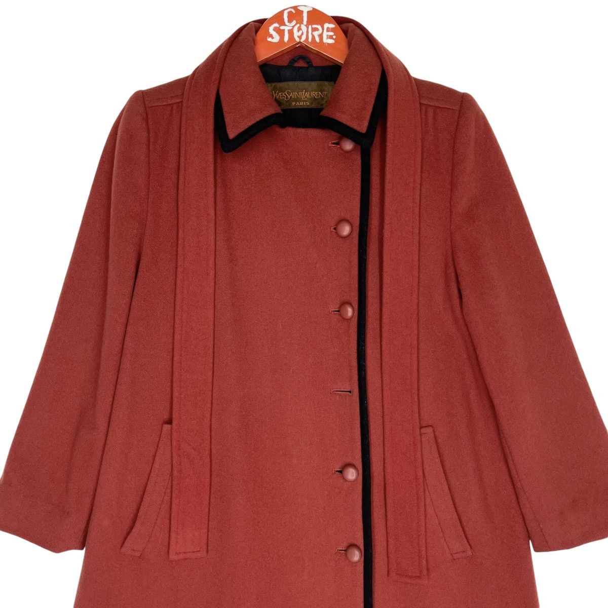 Vintage × Yves Saint Laurent Vintage Yves Saint Lauren Paris Coat Size M / US 6-8 / IT 42-44 - 4 Thumbnail