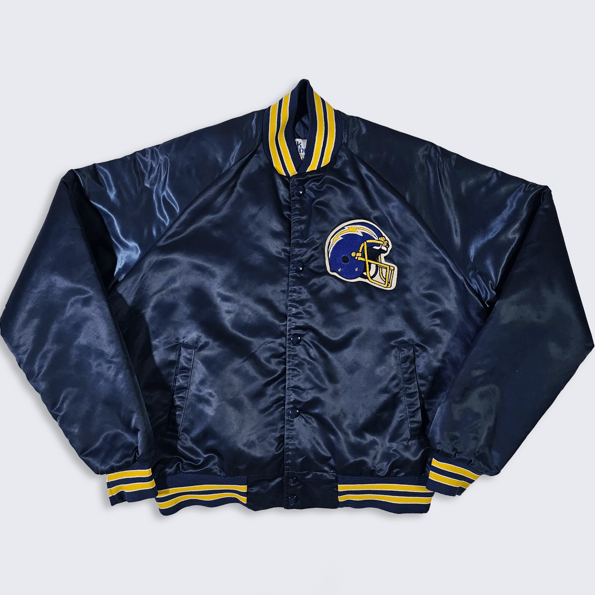NFL San Diego Chargers Vintage 80s Chalk Line Bomber Jacket Size US M / EU 48-50 / 2 - 2 Thumbnail