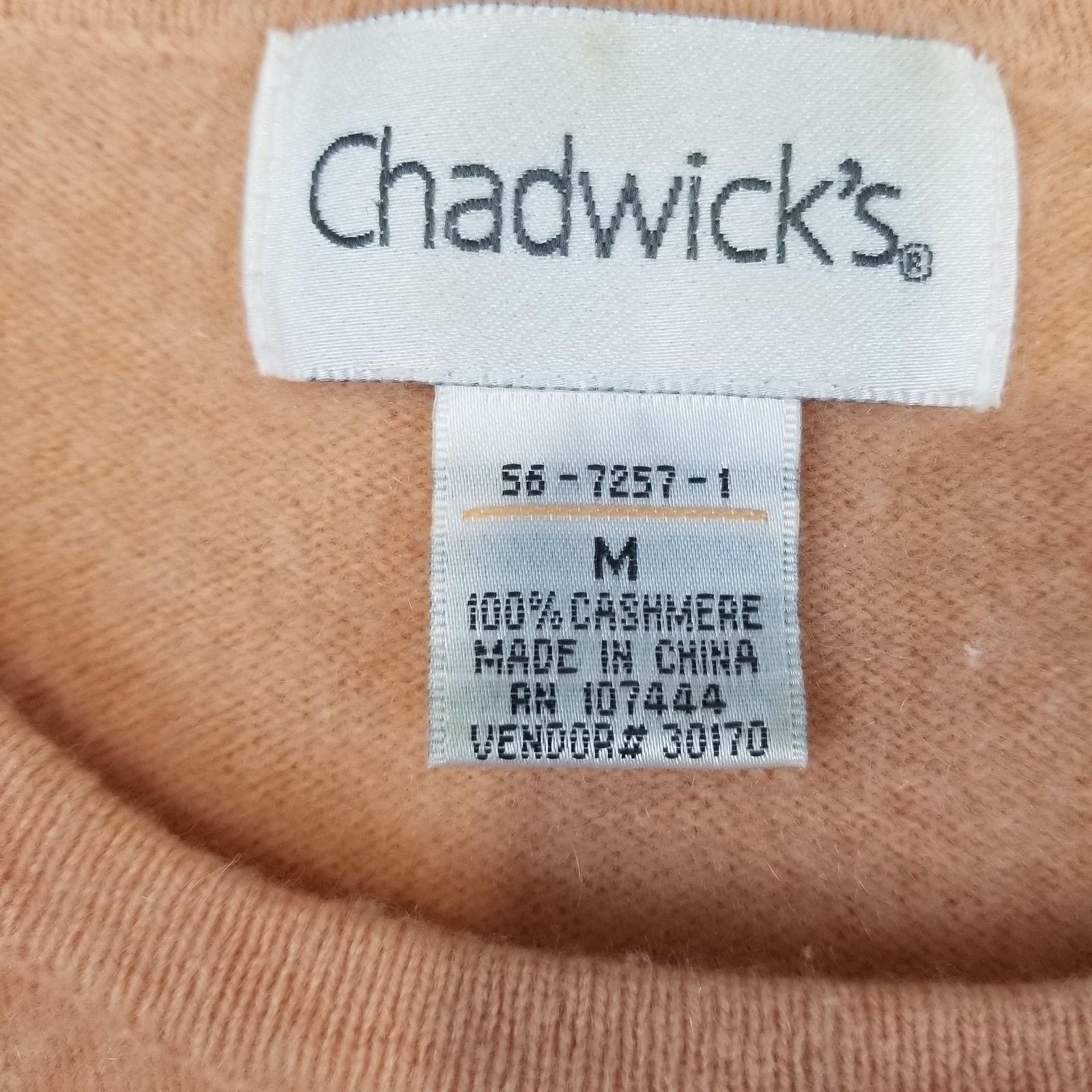 Other Chadwick's Sweater Womens Medium Beige 100% Cashmere Size M / US 6-8 / IT 42-44 - 3 Thumbnail
