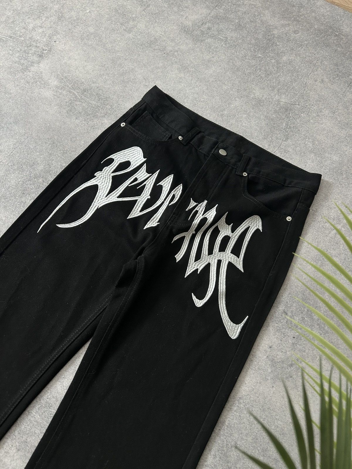 Revenge Revenge embroidered jeans denim black jeans Size US 31 - 2 Thumbnail