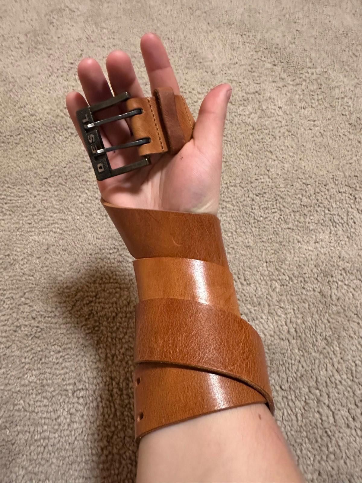 Diesel Diesel Leather Belt Brown Sz 85 Size ONE SIZE - 1 Thumbnail
