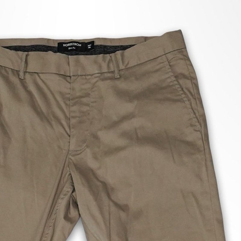 Nordstrom Nordstrom Tech Smart Chino Pants - Men's 34x30 - Khaki Tan Size US 34 / EU 50 - 4 Thumbnail