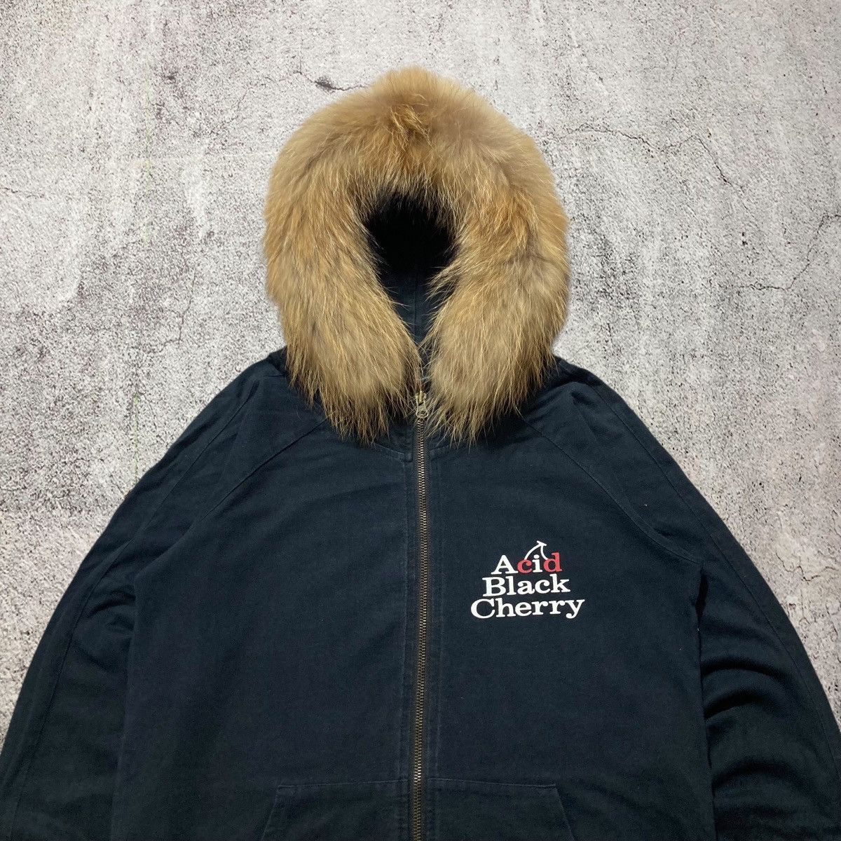 Japanese Brand 2000s Acid Black “Suck You” Ziphoodie Fur Lgb Punk Sly Style Size US M / EU 48-50 / 2 - 2 Thumbnail