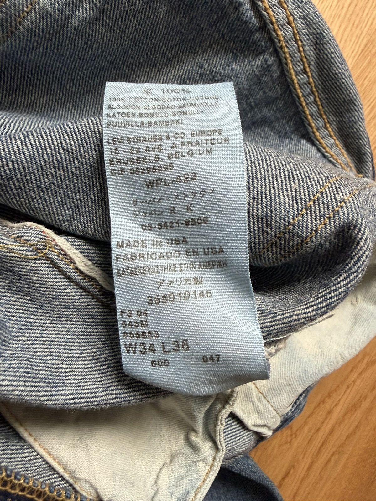 Levi's Vintage Clothing Levis Vintage LVC 501 1933 Deadstock. Size US 34 / EU 50 - 12 Thumbnail