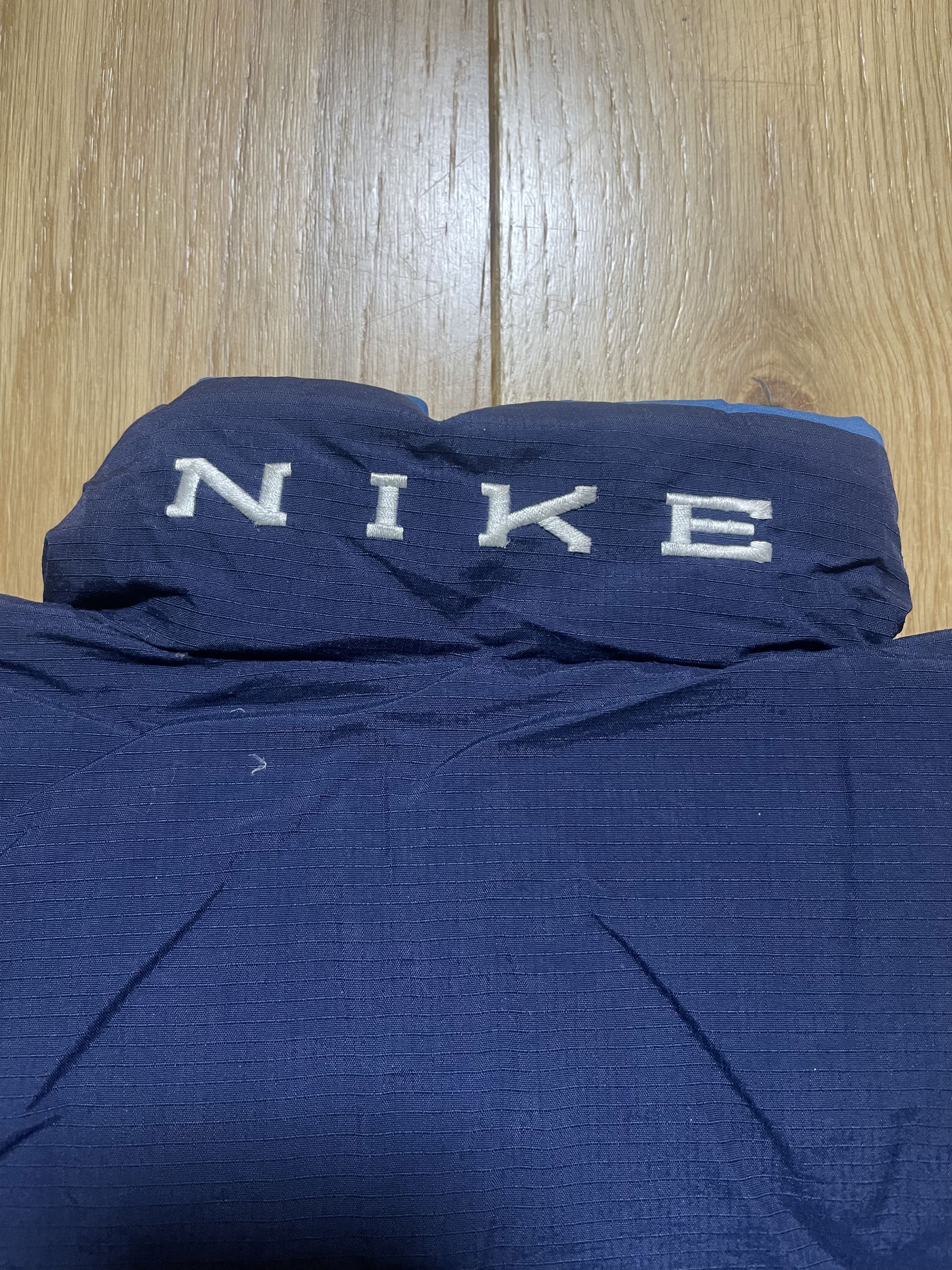 Nike Vintage Nike Blue Puffer Jacket Big Back Logo 90s Streetwear Size US S / EU 44-46 / 1 - 8 Thumbnail