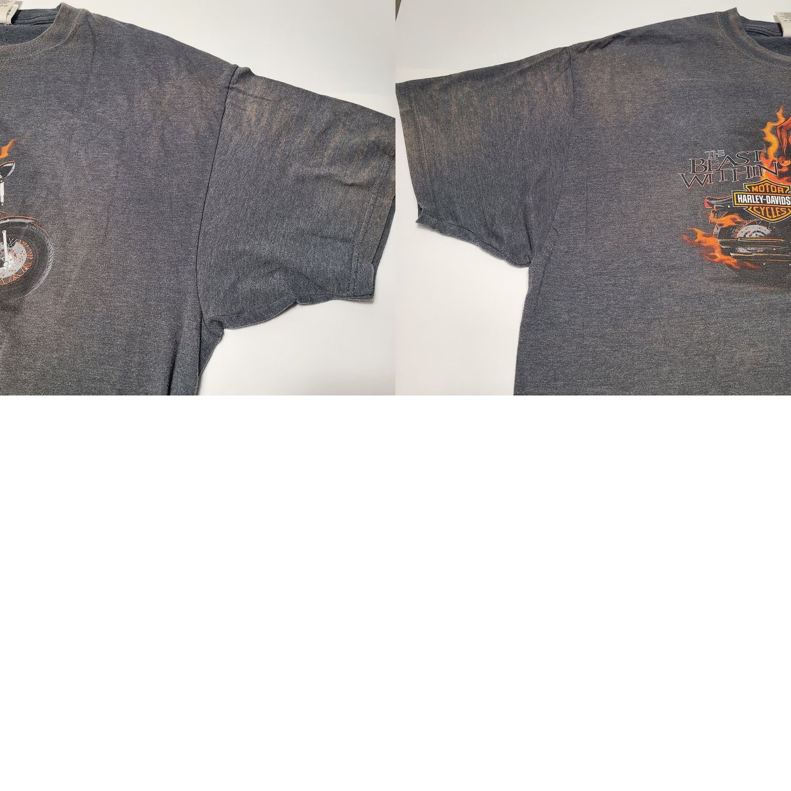 Harley Davidson Harley-Davidson T-Shirt Men's 2XL RoadRunner Motorcycles Beast Within Gray Crew Neck Short Sleeve New York Size US XXL / EU 58 / 5 - 8 Thumbnail