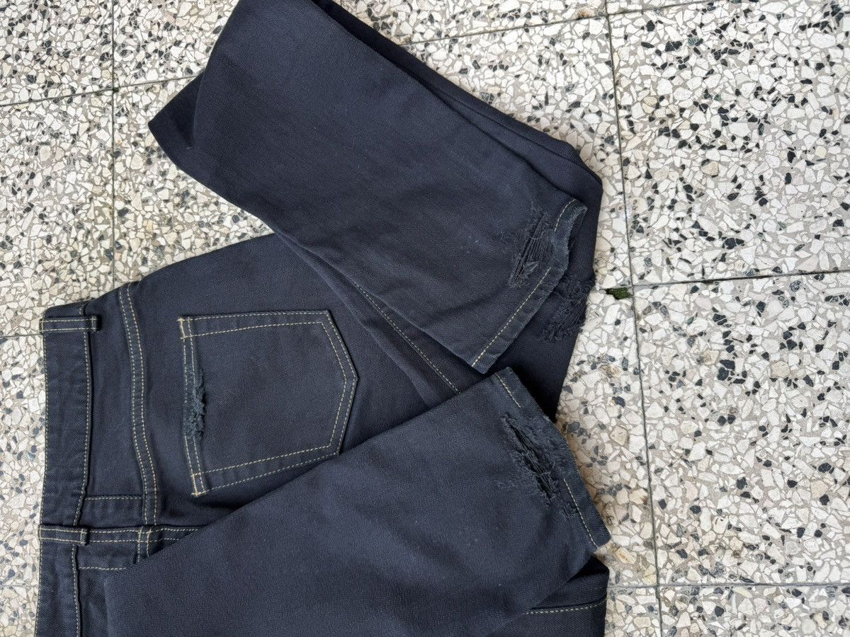 Saint Laurent Paris × Yves Saint Laurent SAINT LAURENT Trash Overdye JAPAN DENIM Distressed Skinny Size 27" / US 4 / IT 40 - 12 Thumbnail