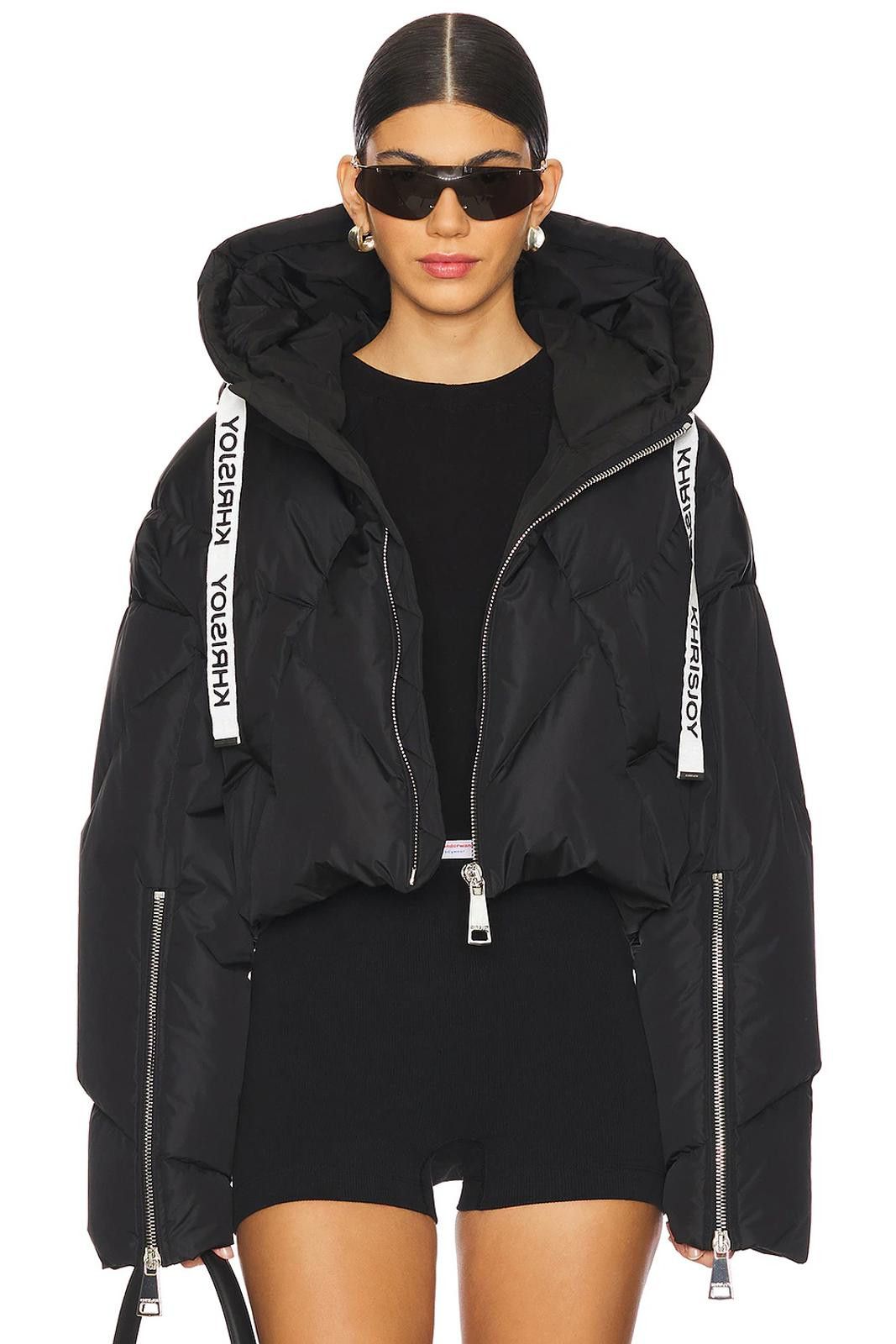 Khrisjoy Khrisjoy 'Khris' cropped Iconic puffer jacket black, Sz XS Size XS / US 0-2 / IT 36-38 - 2 Thumbnail