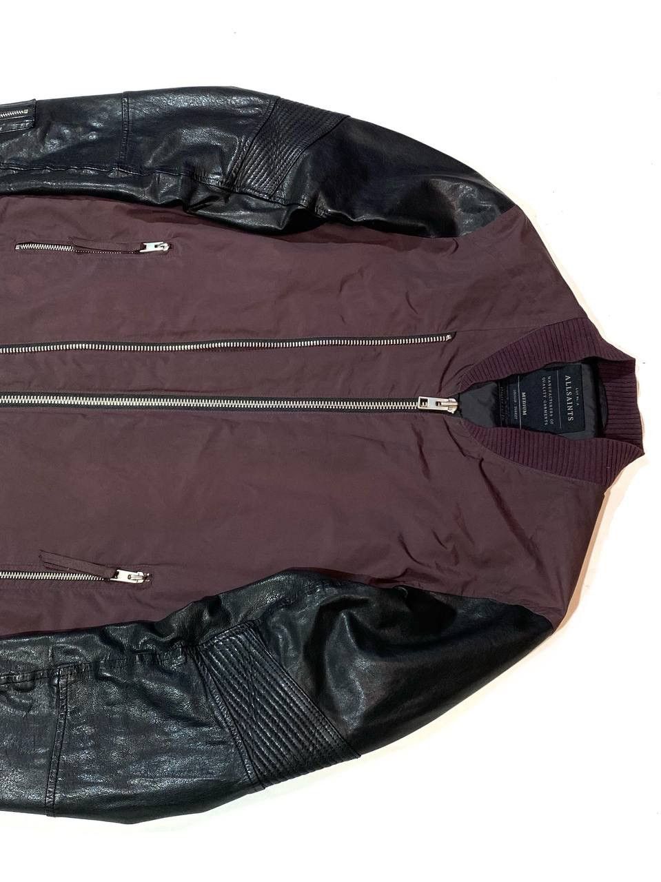 Allsaints Allsaints Men Bomber Leather Jacket Size US S / EU 44-46 / 1 - 4 Thumbnail