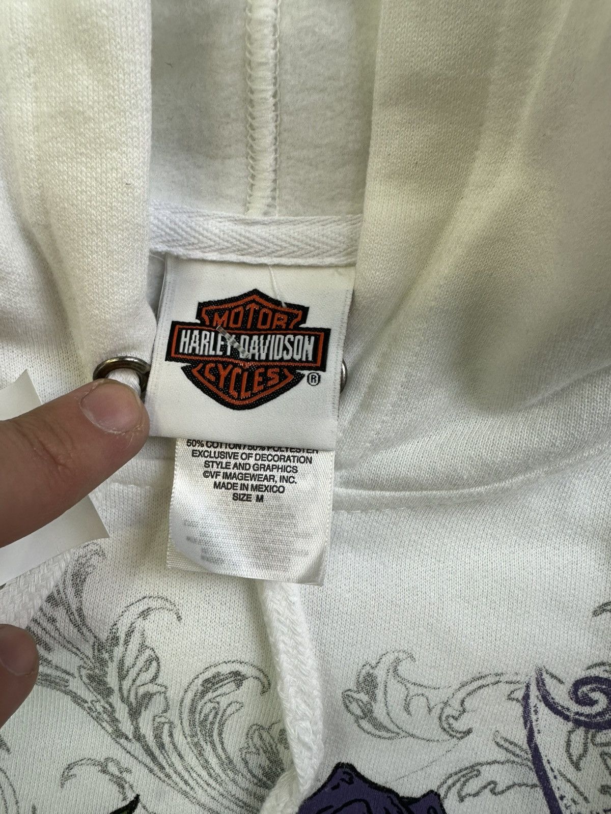 Harley Davidson Vintage Harley Davidson Hoodie Medium Ed Hardy Style Y2K Size M / US 6-8 / IT 42-44 - 5 Thumbnail