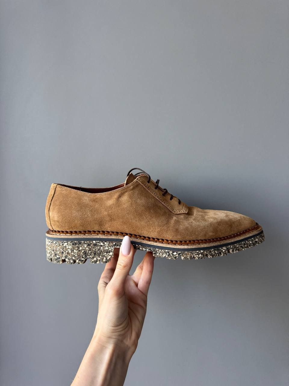 RRP 1100$ Caulaincourt Leather Sued Vibram Shoes