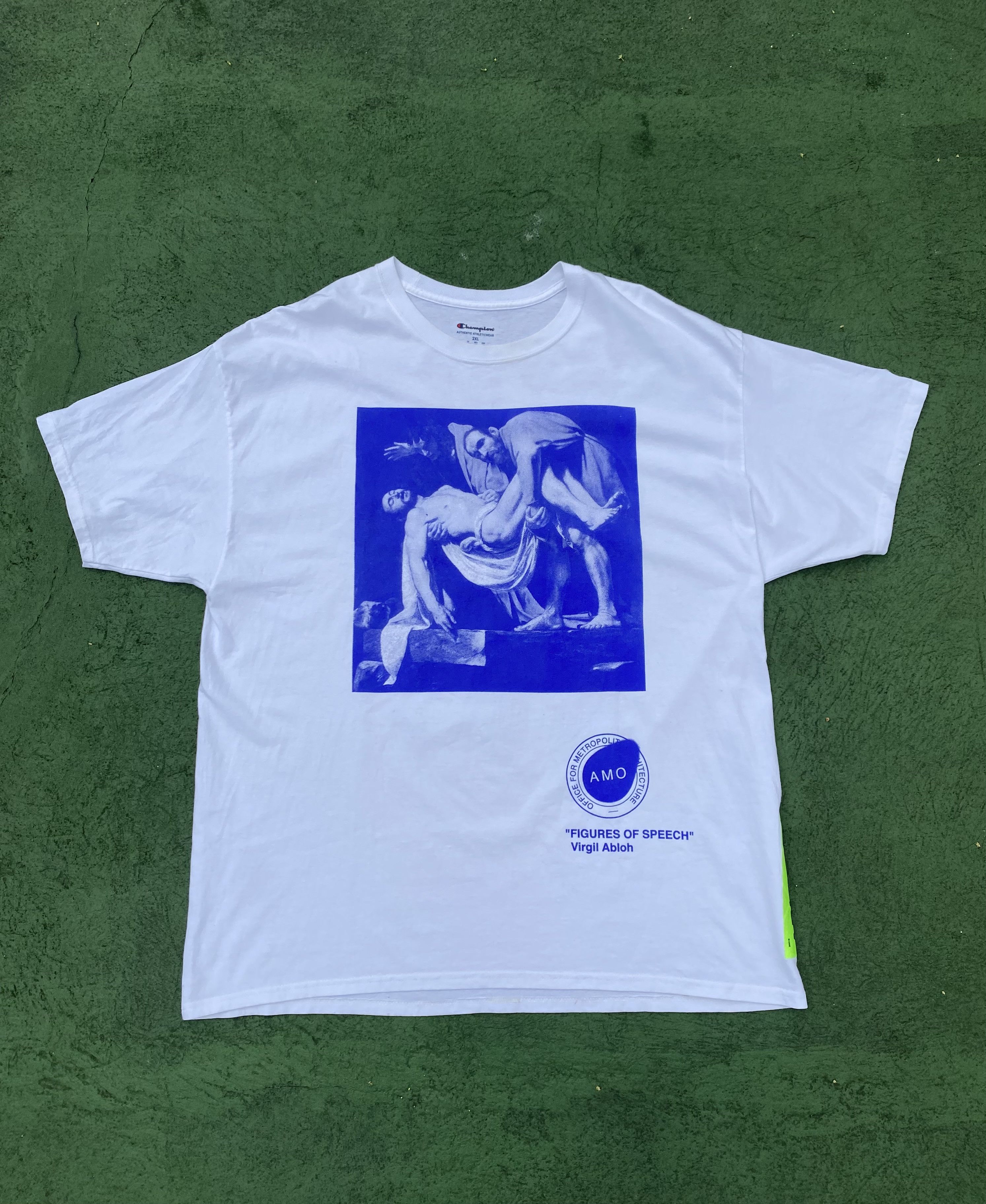 Off-White x Champion MENS Virgil Abloh Champion Tee Red