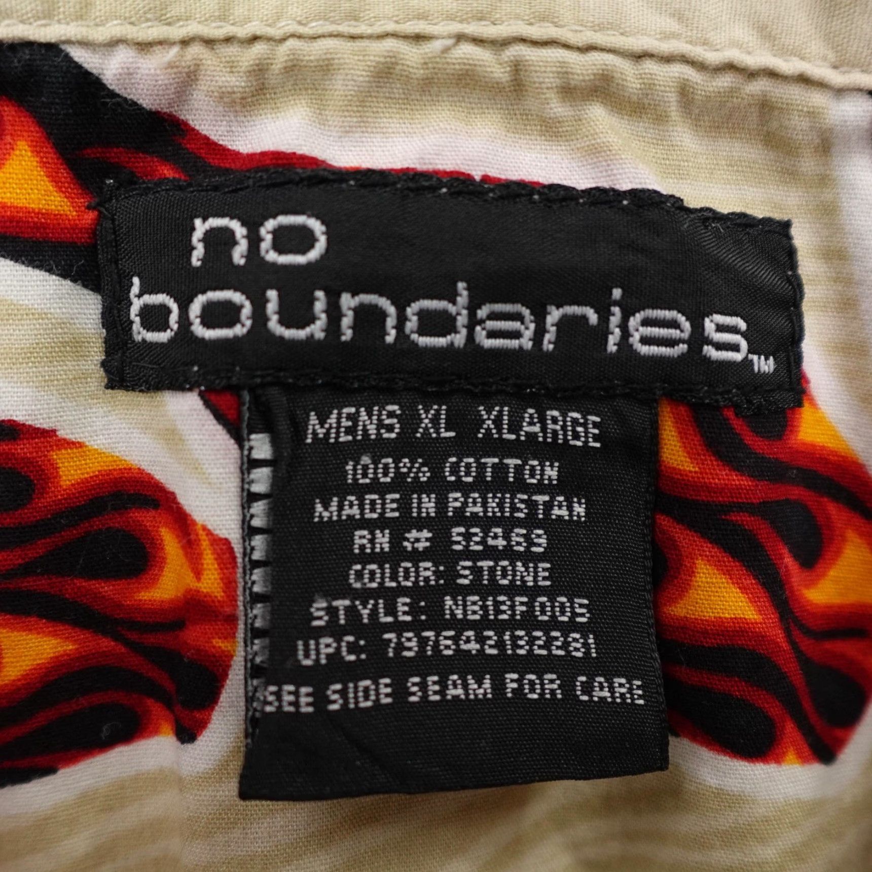 Vintage VINTAGE No Boundaries Shirt Mens XL Beige Flames Bowling Billiards 8 Ball Y2K 90s Mens XL Beige 8-Ball Graphic Print Shirt Size US XL / EU 56 / 4 - 7 Thumbnail