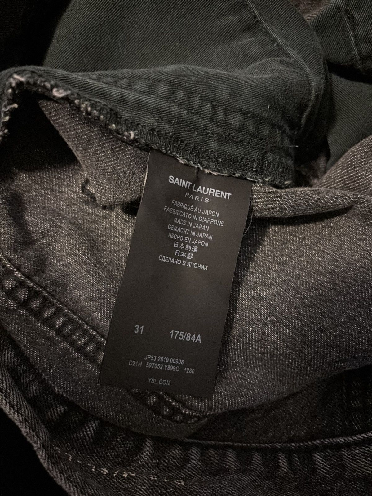 Saint Laurent Paris Saint Laurent Paris D18 Denim Size US 31 - 8 Thumbnail