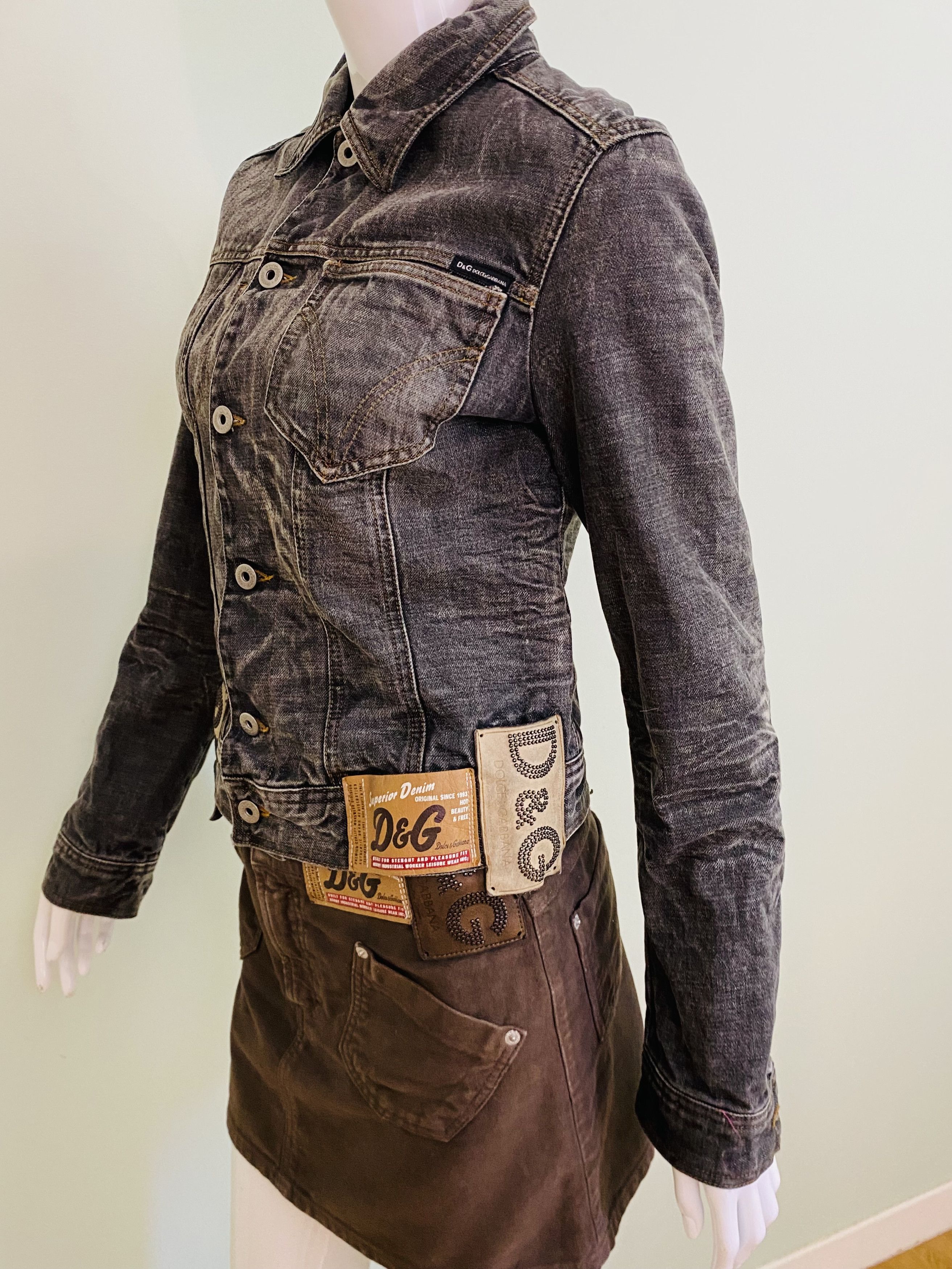 Dolce & Gabbana D&G Dolce and Gabbana Label Labels Patch Vintage Jacket Size XS / US 0-2 / IT 36-38 - 7 Thumbnail