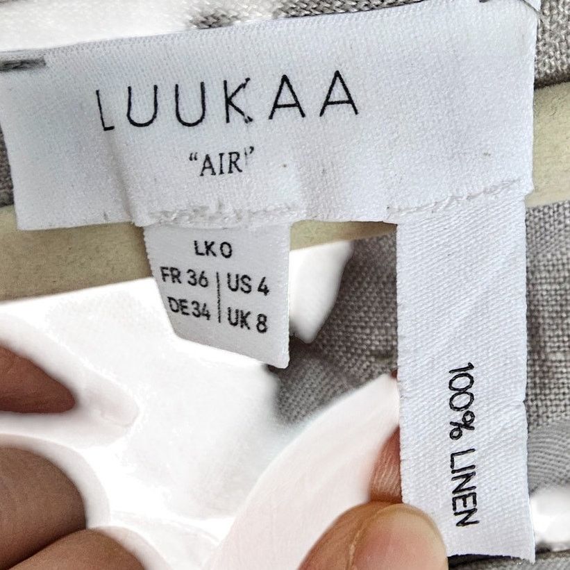 Luar Luukaa Air Womens Linen Tunic Size 4 Lagenlook MInimalist Size S / US 4 / IT 40 - 8 Thumbnail