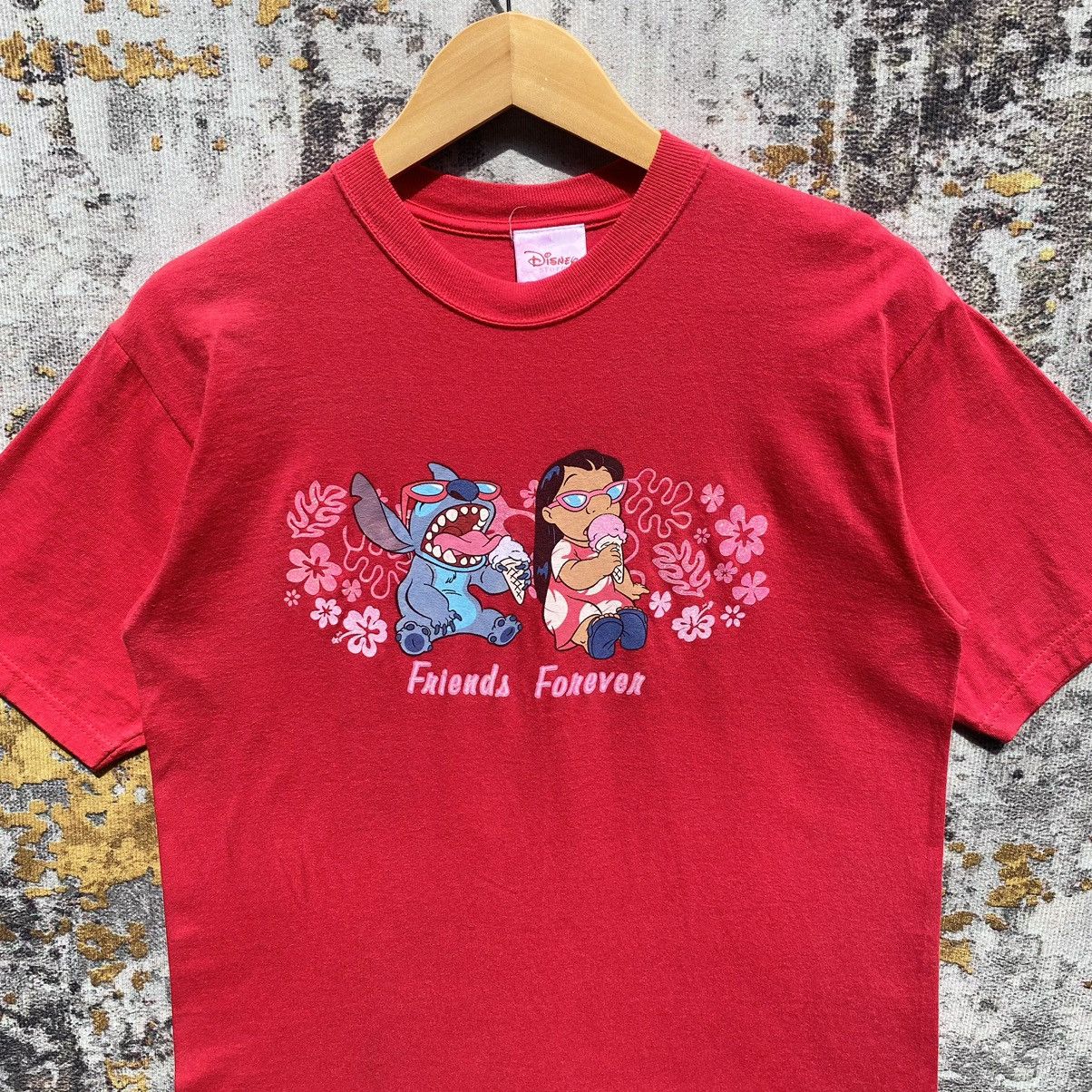 Disney 2000s Vintage lilo & Stich Disney Friends Forever Shirt Size US M / EU 48-50 / 2 - 7 Thumbnail
