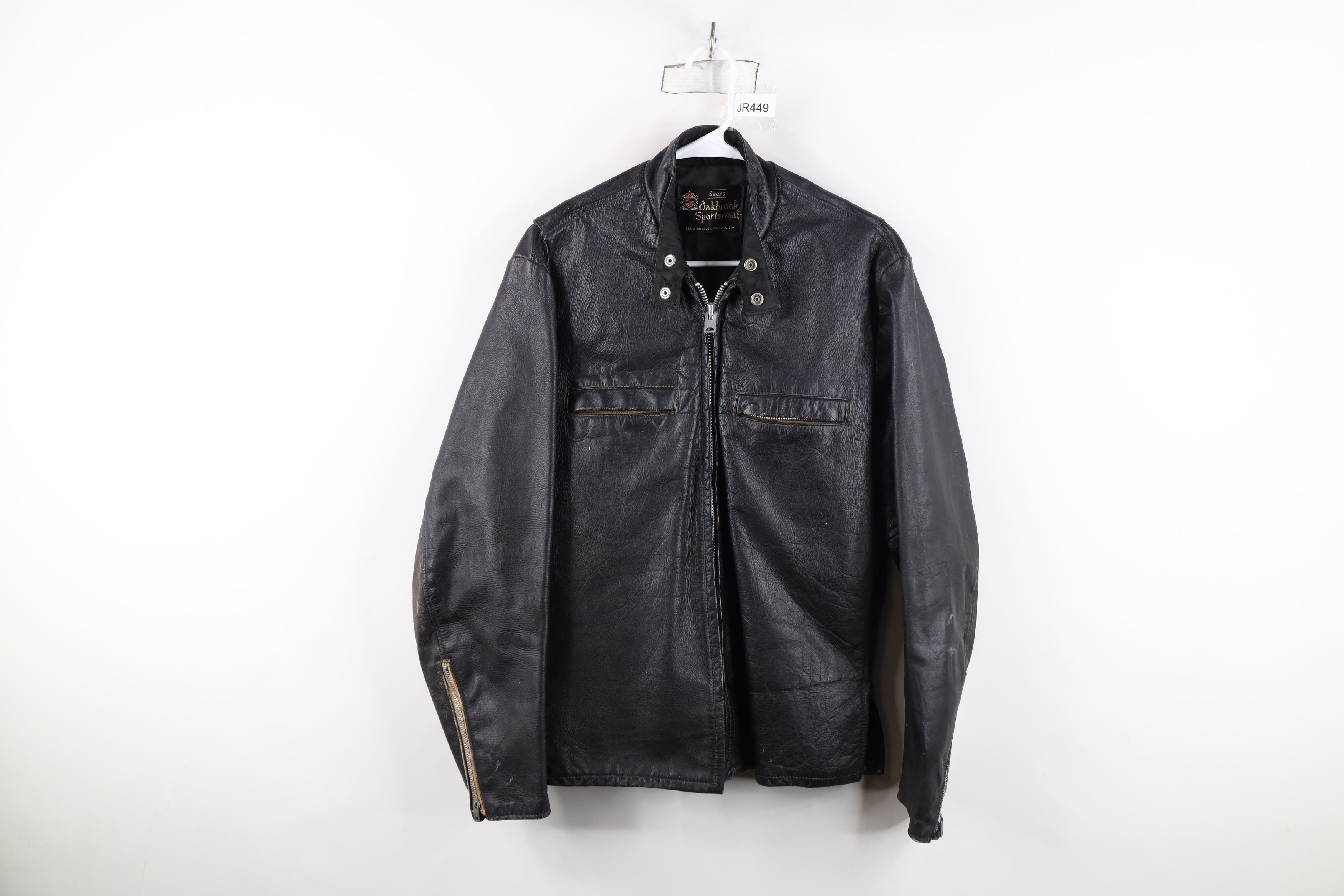 Vintage Vintage 70s Streetwear Cafe Racer Motorcycle Jacket USA Size US L / EU 52-54 / 3 - 1 Thumbnail