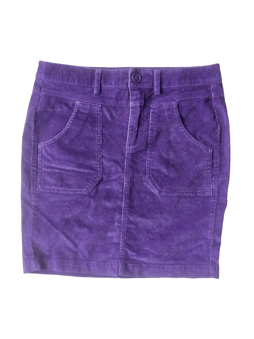 Benetton Benetton Purple Corduroy Skirt Size 29" - 1 Thumbnail