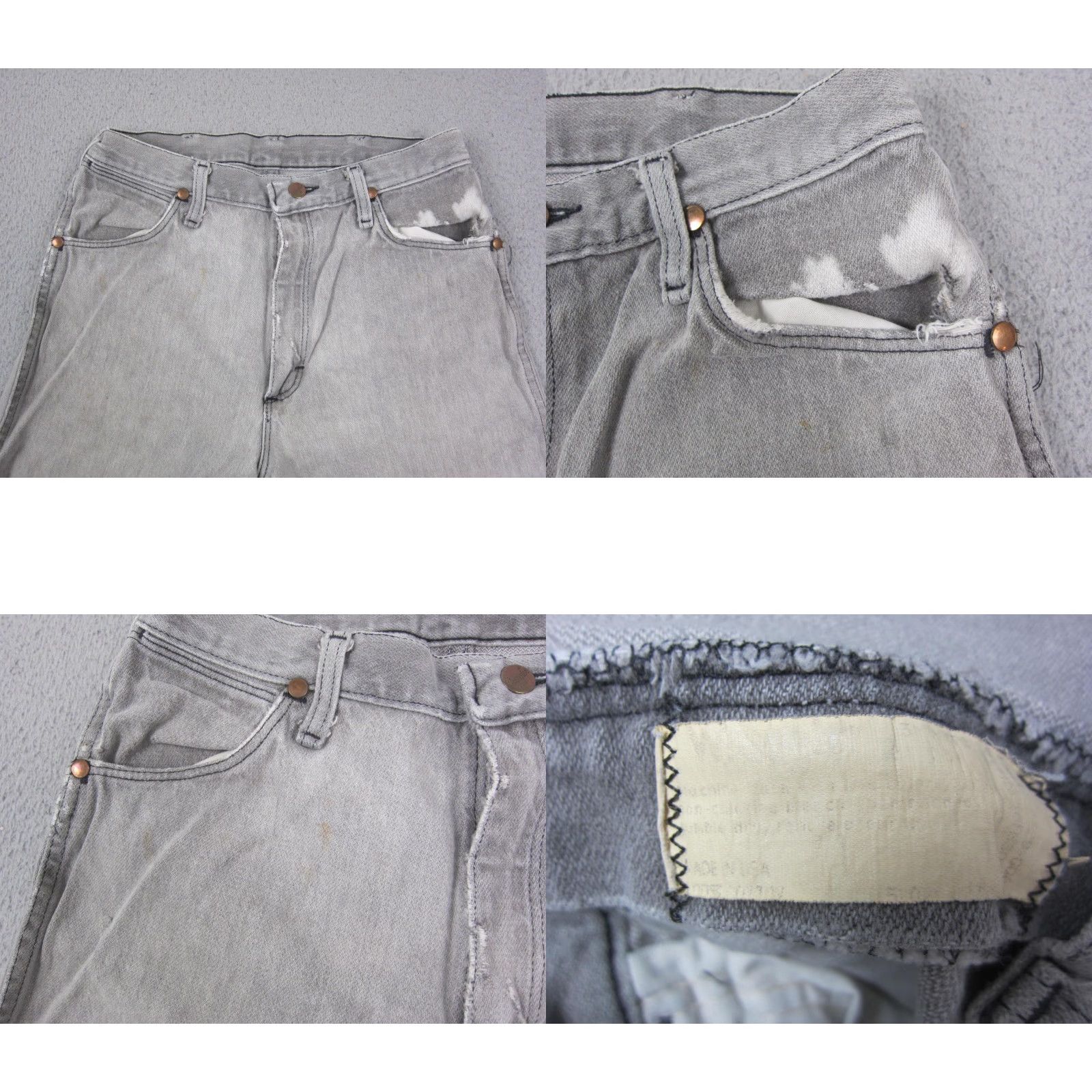 Wrangler VINTAGE Wrangler Jeans Mens W28 L32 Gray Straight Leg 13WMZ Made in USA 70s 80s Size US 28 / EU 44 - 9 Thumbnail