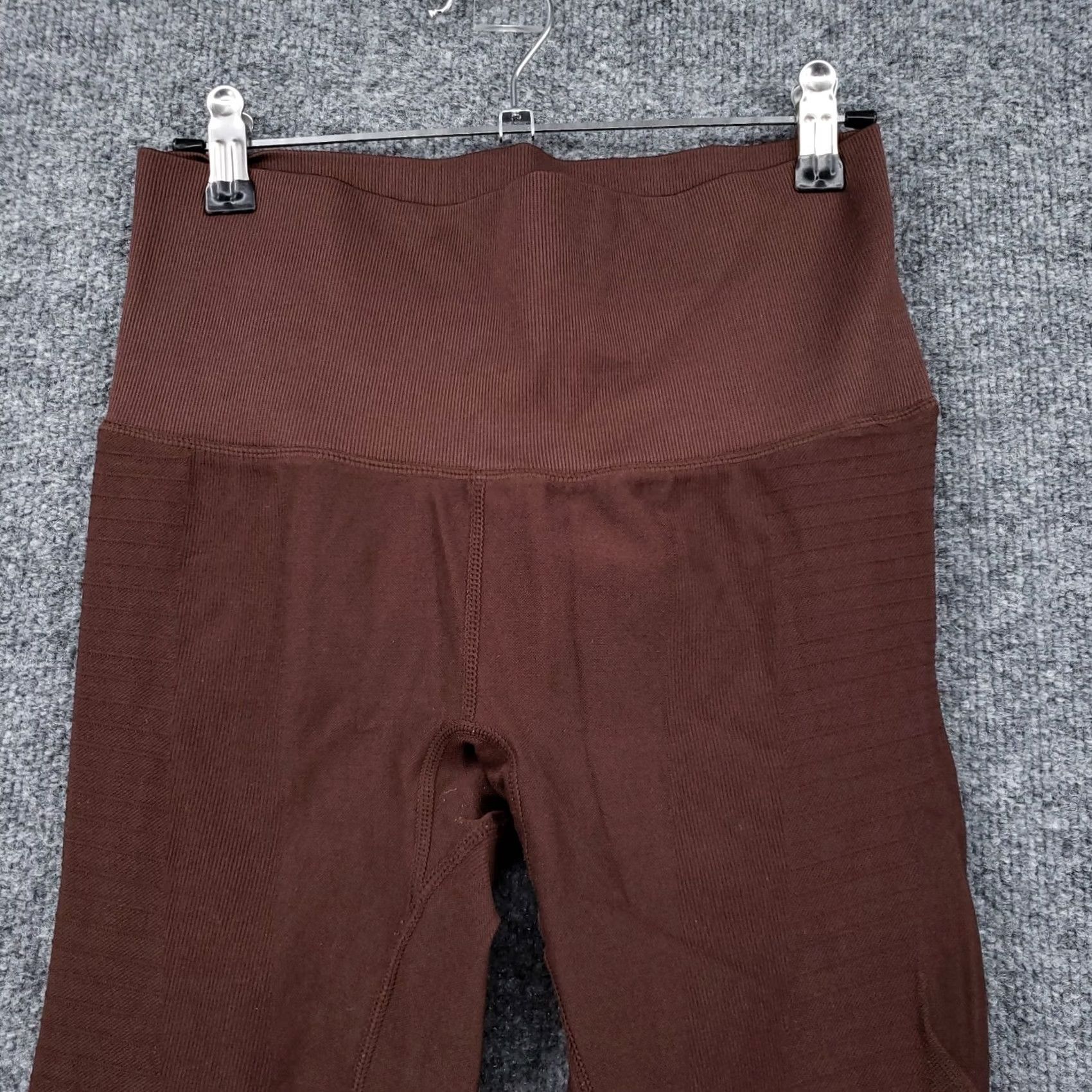 Vintage Stella Elyse Leggings Womens M/L Brown Crop Skinny Stretch Sportswear Size 32" / US 10 / IT 46 - 5 Thumbnail