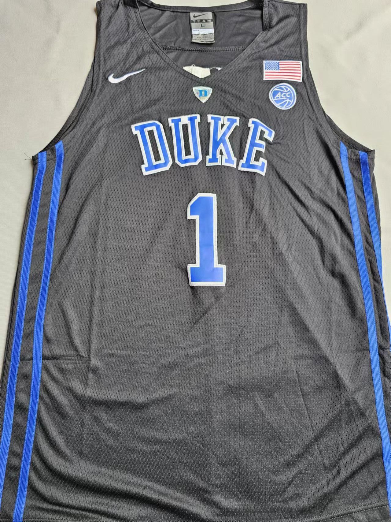 NCAA Duke #1 Zion Williamson Jersey L Size US L / EU 52-54 / 3 - 1 Thumbnail