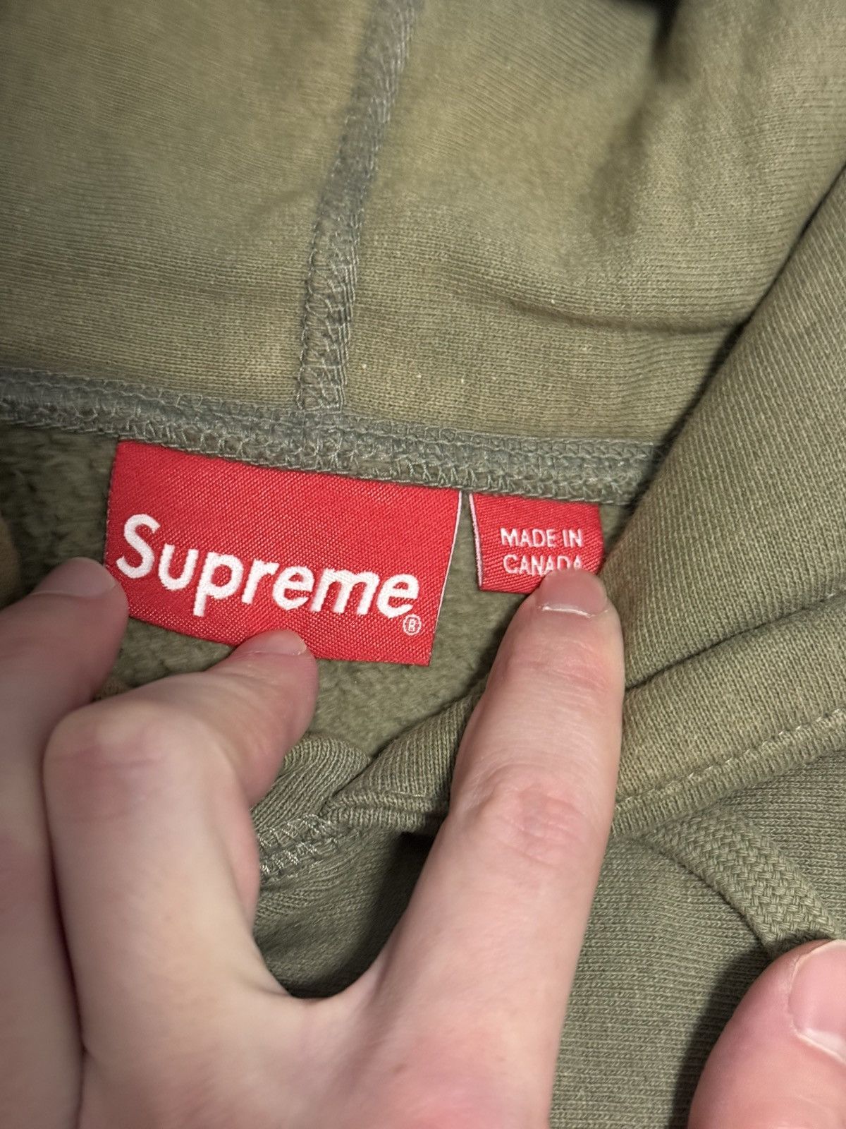 Supreme Supreme Olive cross box logo hooded sweatshirt hoodie Size US M / EU 48-50 / 2 - 3 Thumbnail