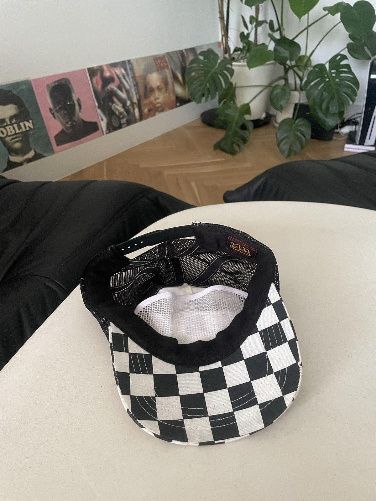 Von Dutch Von Dutch Y2k Trucker Hat Hype Rare Checkerboard Racing Size ONE SIZE - 2 Thumbnail