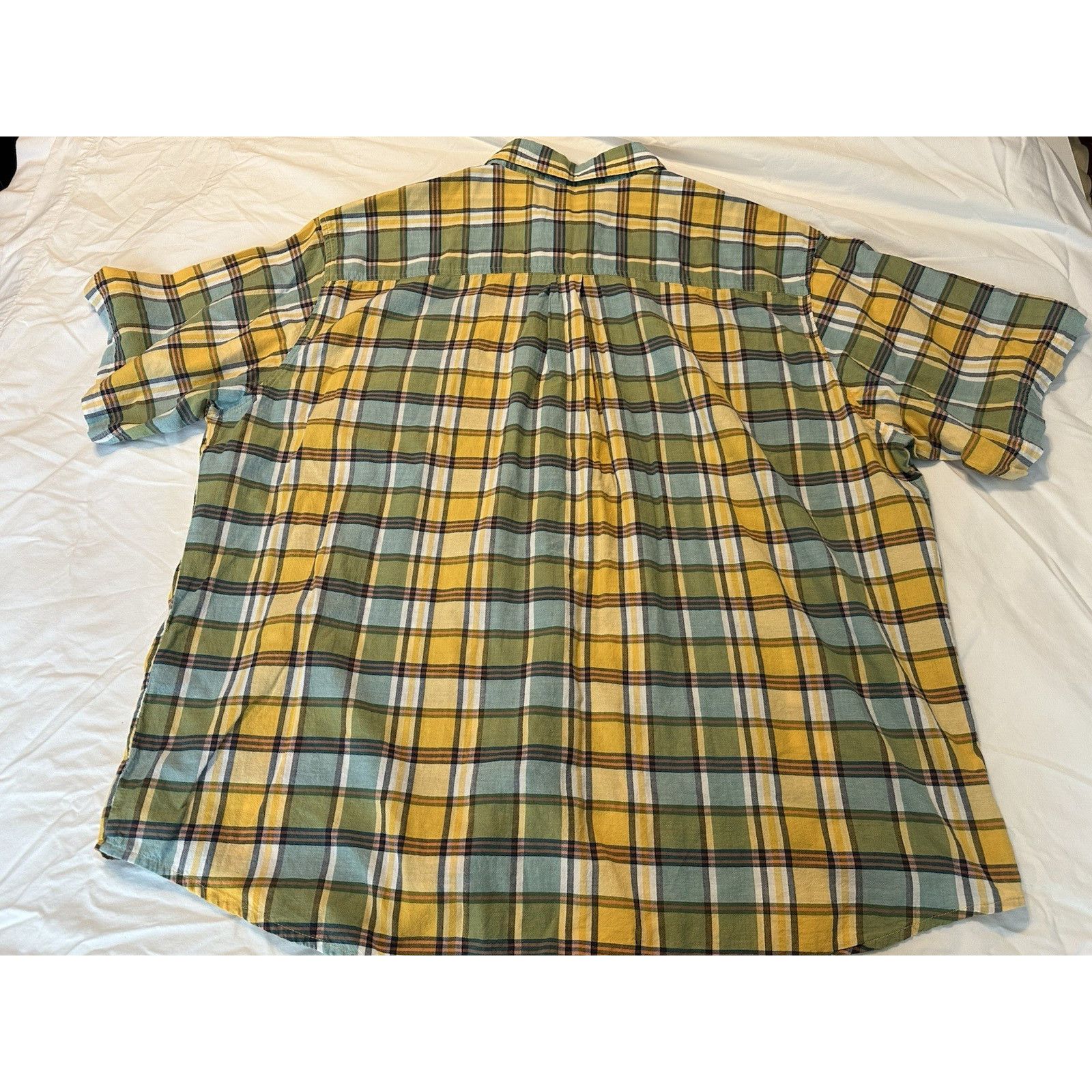 Woolrich Woolen Mills Woolrich Plaid Button Shirt Yellow/Blue XXL Outdoor Gorpcore Size US XXL / EU 58 / 5 - 12 Thumbnail