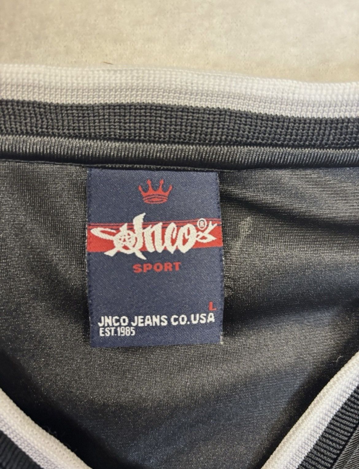 JNCO Black and silver vintage jnco jersey Size US L / EU 52-54 / 3 - 2 Thumbnail