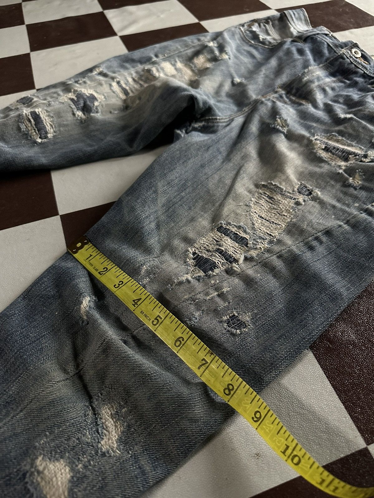 Japanese Brand Bite blue flared denim jeans Size US 30 / EU 46 - 14 Thumbnail