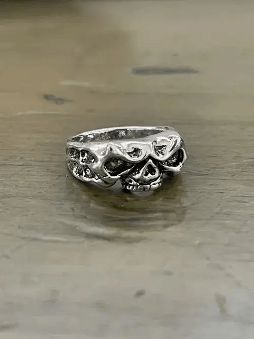 Other Stainless Skull Punk Ring Size ONE SIZE - 1 Thumbnail