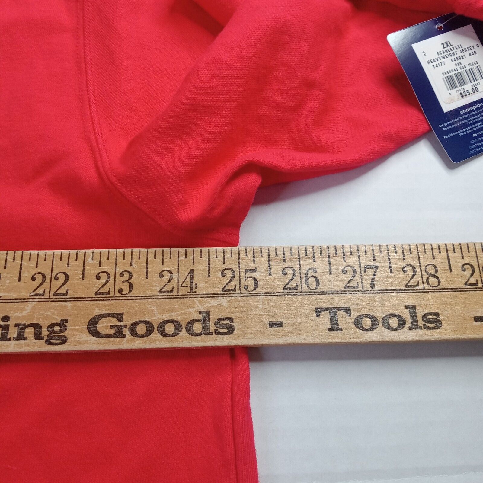 Champion Champion Hoodie Men’s 2XL Red Pullover Jersey Standard Fit Size US XXL / EU 58 / 5 - 7 Thumbnail