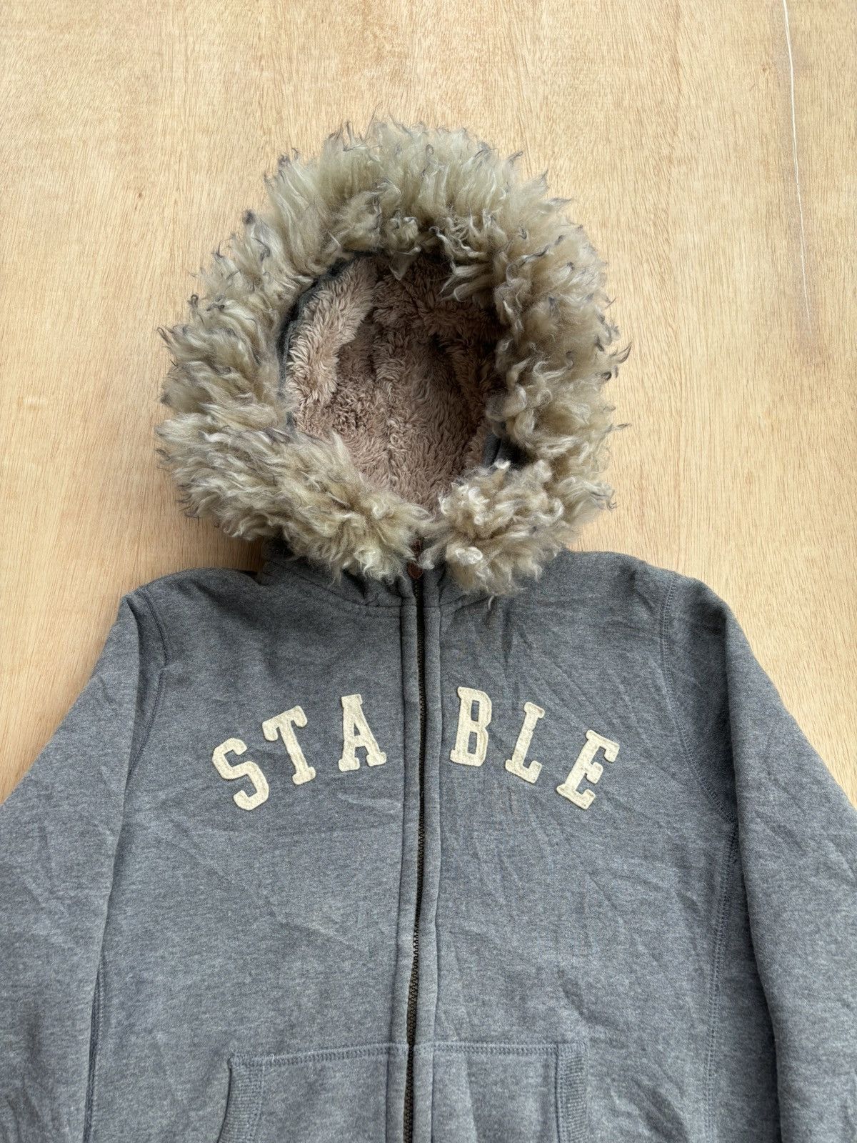 If Six Was Nine × Japanese Brand × Le Grande Bleu (L.G.B.) Fur Hoodie Spao Stable Ifsixwasnine LGB Style Size US L / EU 52-54 / 3 - 2 Thumbnail