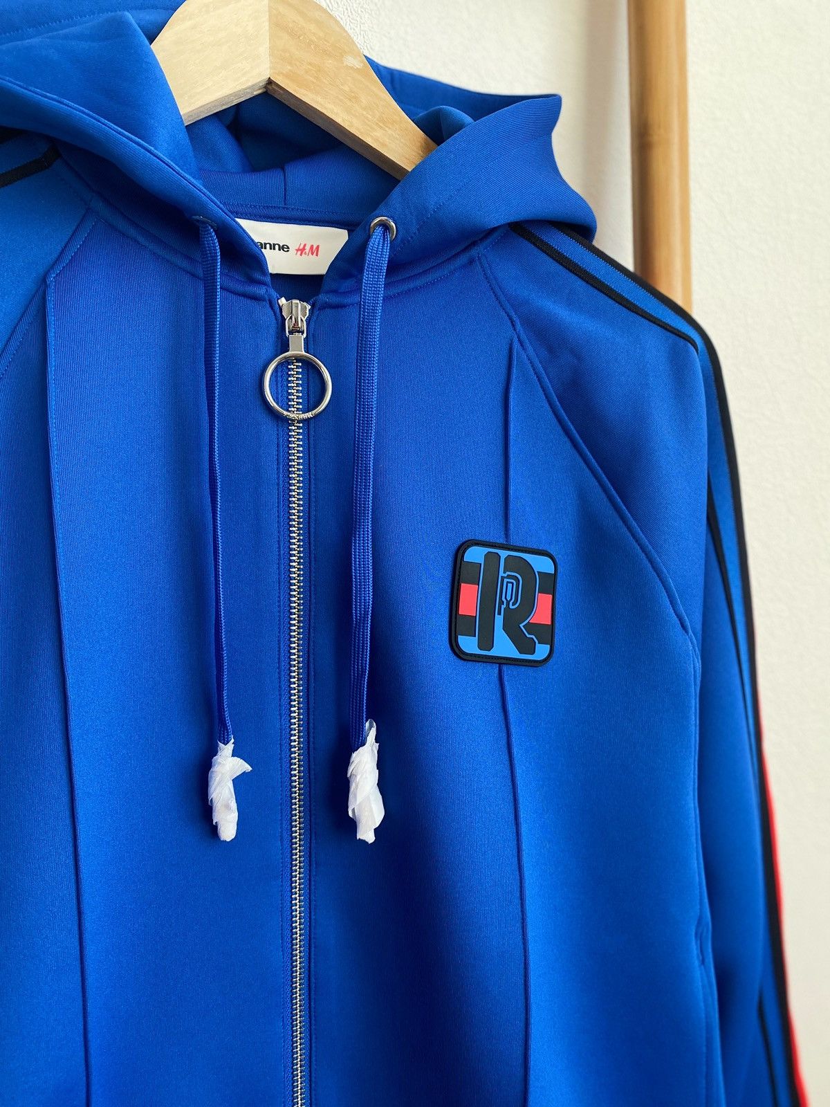 H&M × Paco Rabanne New Rabanne x H&M Unisex Blue Full Zip Hooded Tracksuit Size M / US 6-8 / IT 42-44 - 12 Thumbnail